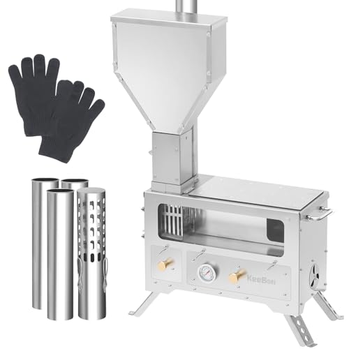 Camping Pellet Stove Portable Mini Pellet Stove Stainless Steel Tent