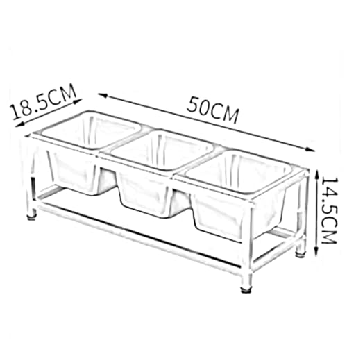 Juego de especias comercial, estante de condimentos de acero inoxidable, dispensador de condimentos de cocina, organizador de contenedores de alimentos para condimentos, salsa y mermelada