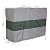 Sunnydaze Log Rack Cover - Gray with Green Stripe - 300D Polyester with PVC Backing - Heavy Duty Outdoor Accessory for Patio, Deck and Backyard - 5-Foot