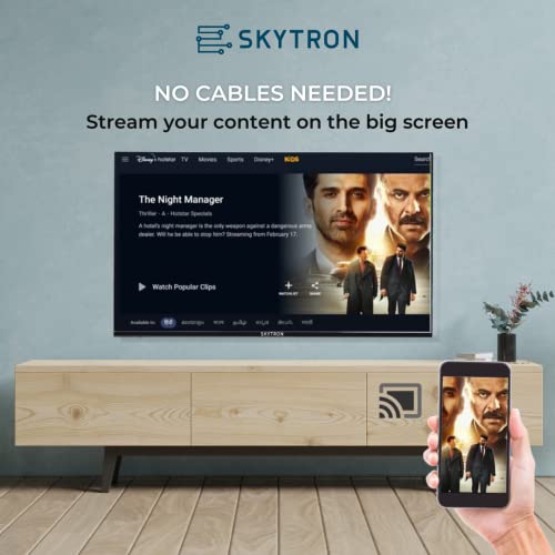 Image of Skytron 108 cm (43 Inch) Frameless 4K Ultra HD WebOS Smart Led TV (2022, Black) 30W Dolby Thunder Speaker Soundbar, Gaming Optimisation, Wall Mounted TV with Bluetooth (2 Way Playback) Briefcase Packaging