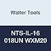 Walter Tools NTS-IL-16 018UN WXM20 Carbide NTS Threading Inserts, Internal Thread, Full Profile, American UN 60 Degree (Pack of 10)