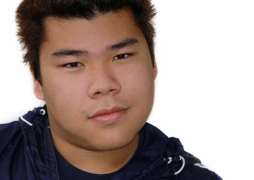 Wallmonkeys Smiling Asian Teenage Boy 12" W X 9" H Wall Decal Peel And Stick Graphic #TOP2