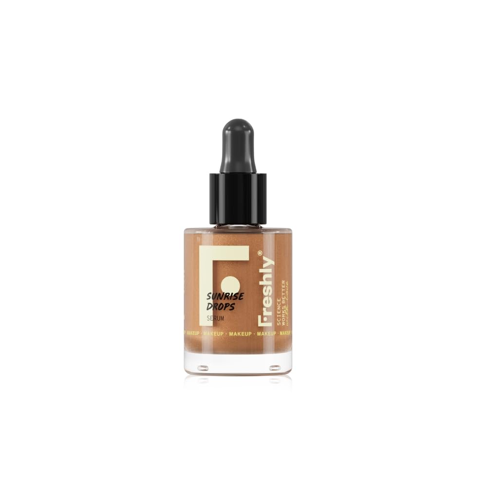 Freshly Golden Liquid Bronzer with Vitamin C Sunrise Drops Serum