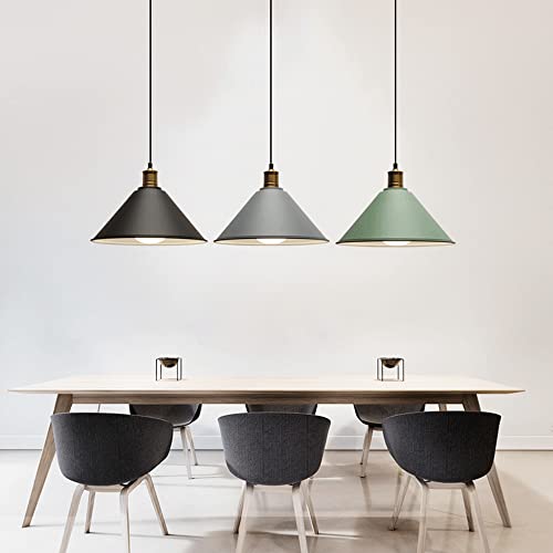 Suspension E27 Macaron en métal réglable avec tête simple pour éclairage de table à manger