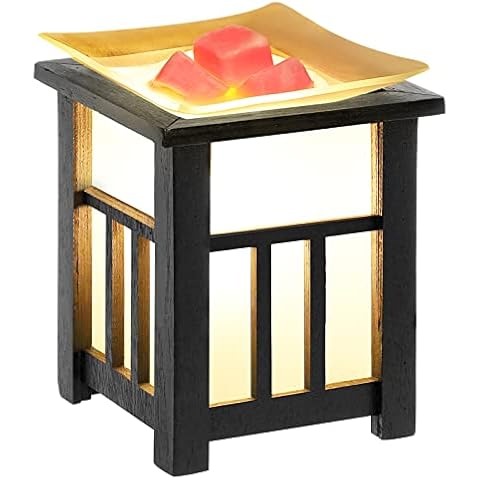 Tianqinuk Electric Wax Melt Burner Electric Wax Burner Oil Burner Aroma Lamp Fragrance Candle Warmer for Home Office Bedroom Living Room (Beige) Cover