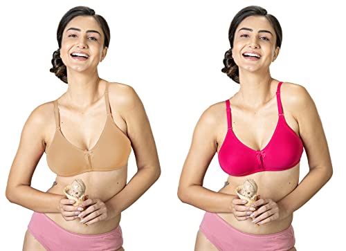 Image of Lyra Women's Cotton Lightly Padded Wire Free Classic Full-Coverage Molded Bra