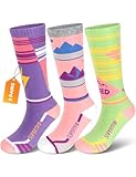 Supertrip Kids Merino Wool Ski Socks 3 Pairs Boys Girls Youth Thermal Winter Warm Thick Socks for Skiing...