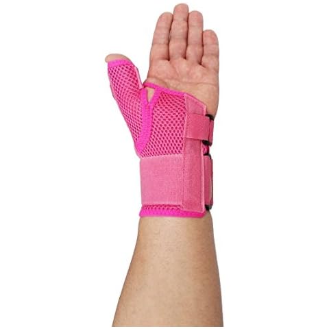LTG PRO® Thumb & Wrist Support Breathable Mesh Brace Splint Arthritis Stabiliser (Pink) Cover
