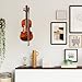 Ohuhu Violin Wall Mount Hanger, Hardwood Violin Viola Hanger with Bow Holder and Soft Padding for Home Studio Decor