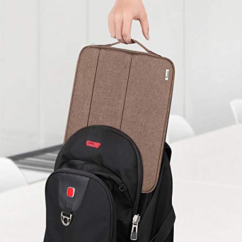 V Voova 14 15 15.6 Inch Laptop Sleeve Case,Slim Computer Cover Bag with Handle Compatible with MacBook Pro 16,Surface Book 3 15,Chromebook 14,Acer Aspire 5,HP Pavilion,Lenovo Yoga,Khaki - Thumbnail 7