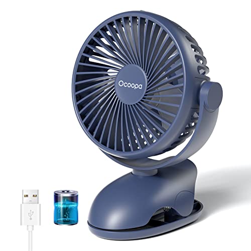 Ventilador USB Mini Con Clip HONYIN - 720° Giratorio, 3 Velocidades, Silencioso, Para Escritorio, Cama U Oficina