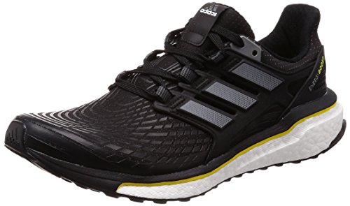 adidas Energy Boost, Chaussures de Running Homme, Noir (Cblack/Ngtmet/Vivyel Cblack/Ngtmet/Vivyel), 49 1/3 EU