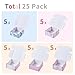 Soxuding Bow Pink Shipping Boxes Pack of 25, 4x4x2 inches Gift Boxes Small Cardboard Corrugated Mailer Shipping Boxes for Small Business(5 patterns)