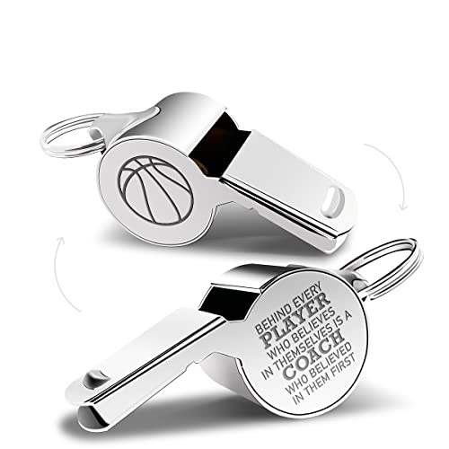 Silbato de baloncesto para entrenador con cordón y caja miniatura 1