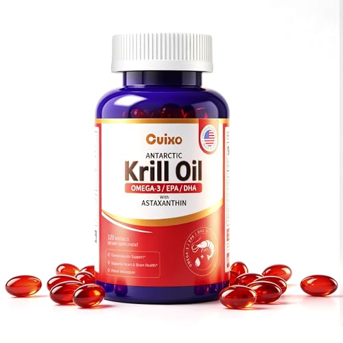 Antarctic Krill Oil 1000 mg Omega 3 EPA DHA High Absorption 120 Softgels