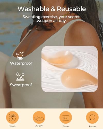 Image of Nipple Covers for Women Pasties Nipple Covers With Lift Breast Bra