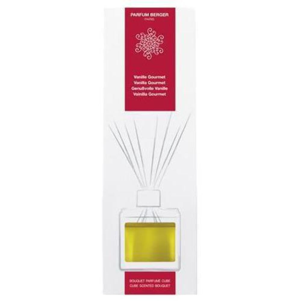 Parfum Berger Transparent Berger Perfume, Reed Room Diffuser In A Clear Cube Pure Vanilla Absolu De Vanille