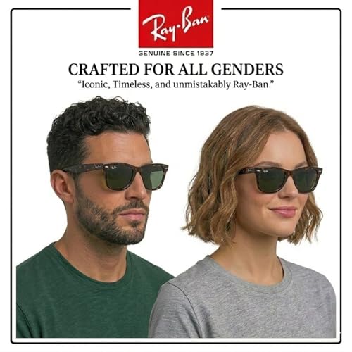 Image of Ray-Ban RB2140 ORIGINAL WAYFARER CLASSIC Square Shape Sunglasses for Men & Women with Official Eyewear Kit