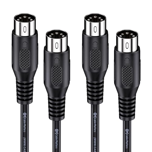 cable matters 2-pack 5 pin din midi cable 5 pin midi cable - 6 feet