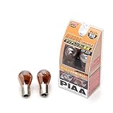 PIAA(ピア) 車用 バルブ コーナリング/バックアップ用 ハロゲンバルブ S25ダブル オレンジ ミラーオレンジ 車検対応 輸入車対応 2個入 12V/27W H-647