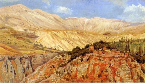 Lienzo decorativo vintage de Edwin Lord Weeks, pintura mural de Marruecos para dormitorio