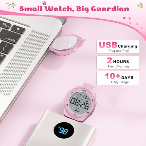 Image of Kids Watches for Girls Boys Digital Sport Watch with Step Counter Pedometer Vibration Alarm Clock, No App Waterproof Fitness Tracker Kids Watch Boys Girls Teens Students Ages 5-16