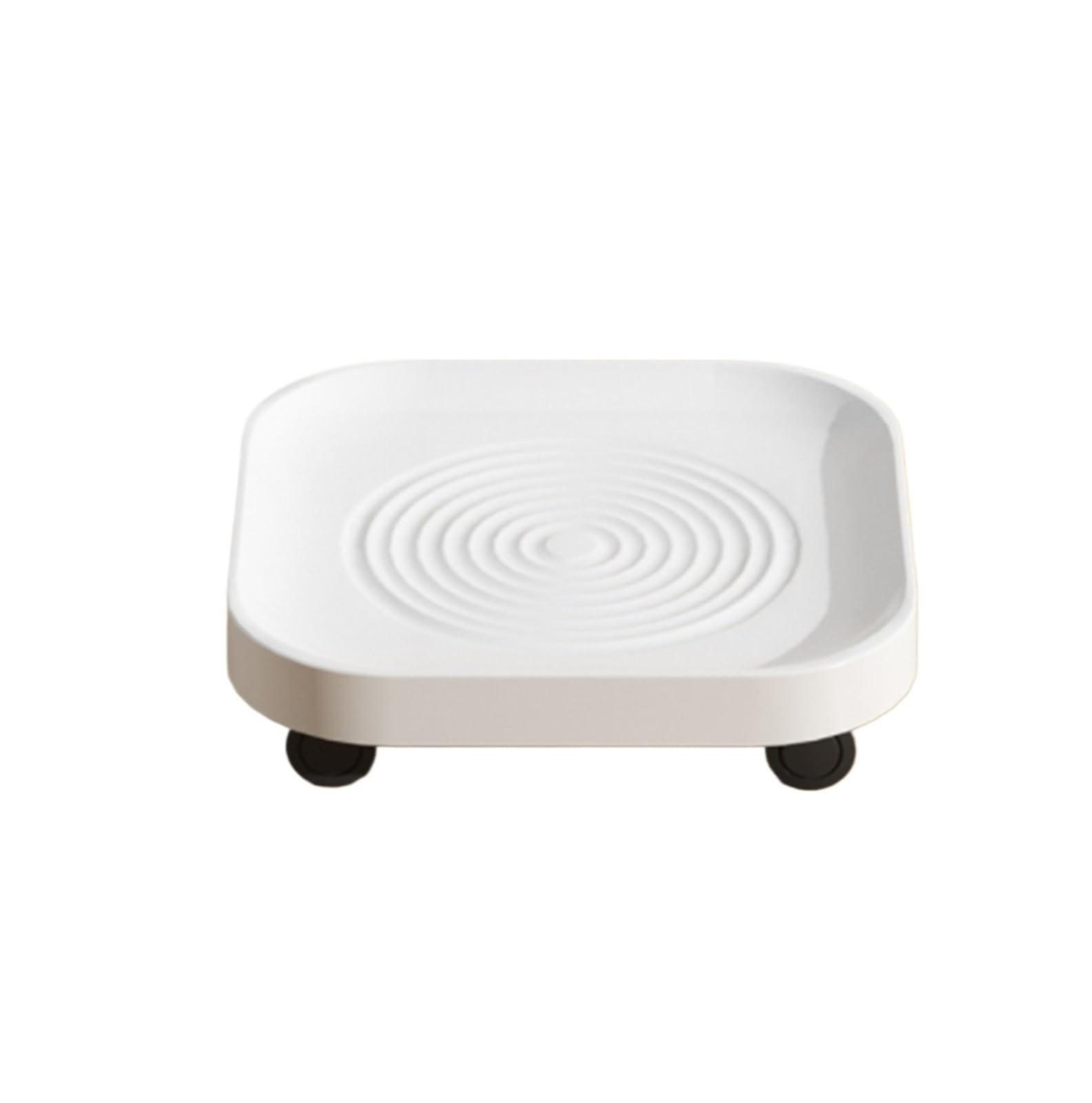 DFGHNBVC Pots Holders Plant Carts Mobile Plant Trays With Wheels For Placing Plants Indoors And Outdoors Flower Pot Dolly,White-29X29Cm