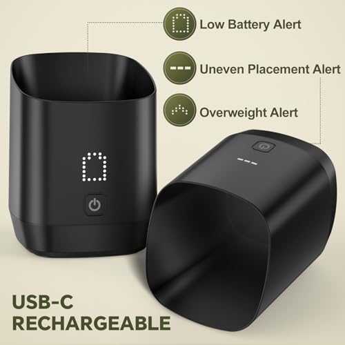 Image of Digital Coffee Bean Dosing Cup for Espresso with LED Scale - High Precision Coffee Grounds Measurer, Barista-Strength Brewing Accessory & Perfect Coffee Lover Gift (Black, Sleek Design)