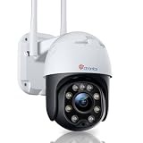 Ctronics 3G/4G LTE Cámara Vigilancia Exterior con Tarjeta SIM, PTZ Cámara IP Sin WiFi, Visión Nocturna Color 20M Seguimiento Automático Detección Humana Audio Bidireccional Ranura Cloud/TF,IP66