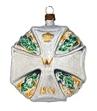 musulmanes atacan arbol de navidad en alemania  Adornos patrióticos para árbol de Navidad, 9 cm, 1.WK, imperio alemán, cruz de hierro con hojas de roble