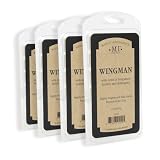 Manly Indulgence Wingman Scented Wax Melts, Wax Melt Warmer Cubes, Long Lasting Scented Wax Warmer Cubes, 4 Pack, 6 Cubes Each - Made in The USA