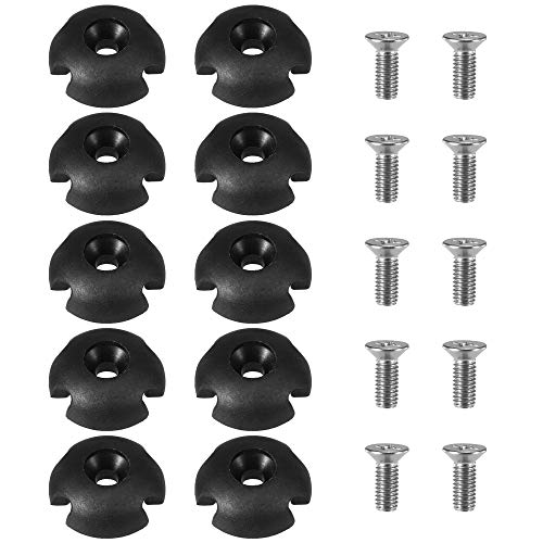 KKmoon 10pcs guia de linha de convés com fenda arredondada acessórios de encaixe para barco caiaque