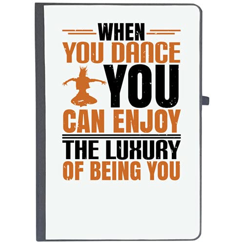 UDNAG Ruled Notebook Diary 'Dancing | When You Dance, You can Enjoy The Luxury of Being You.0', [A5 80Pages 80GSM]