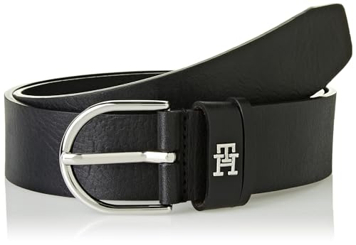 Tommy Hilfiger Damen Gürtel TH Timeless 3.5 Ledergürtel, Schwarz (Black),...
