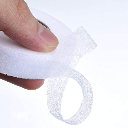 2 Pack Fabric Fusing Tape, 27 Yards Fabric Fusible Fusing Tape Iron-On Hem Tape No Sew Hem Tape