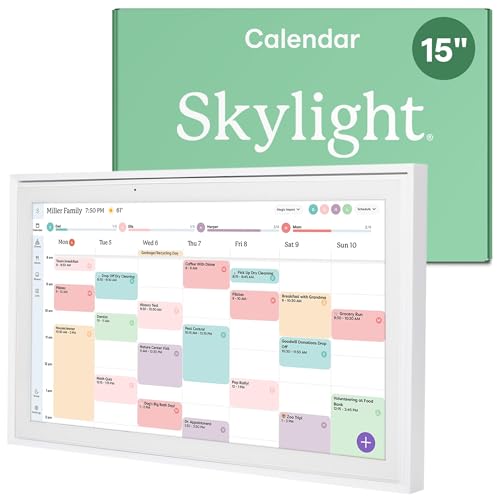 Skylight Calendar: 15-inch Wall Planner Digital Calendar...