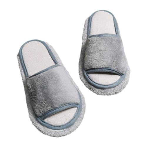 GiaoRosi Zapatillas de Fregar para Hombres Y Mujeres, Zapatillas de Limpieza, Silenciosas, Zapatos de Limpieza Suaves, para Limpiar Baños, Quitar El Polvo de L, 26.5 cm, Gris