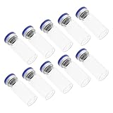 Homoyoyo Botellas de Vidrio Transparentes de 10 Ml para Laboratorio 100 Unidades Rellenables con Cuello Liso Frascos para Muestras Científicas y Experimentación