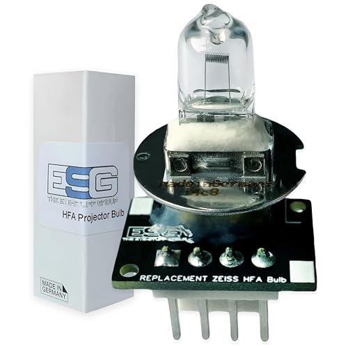 1 Visual Field Projector Replacement Bulb by The Eye-Stuff Group, 12V Halogen Lamp, Light Socket, Compatible with Humphrey Zeiss HFA, HFAi, Models 740i, 750, 750i, 840, 860