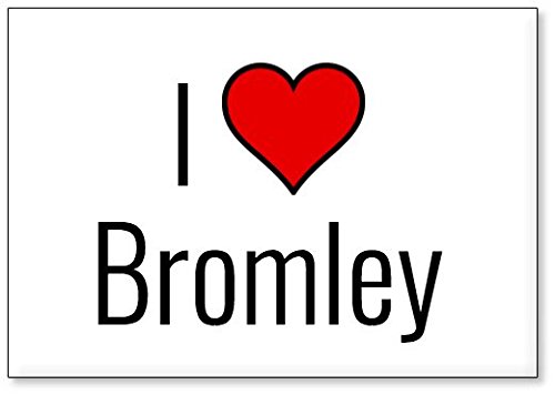 Mundus Souvenirs - I Love Bromley, fridge magnet (design 1)