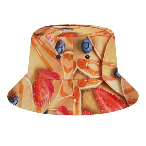 Image of Food Golden Corn Bucket Hats Unisex Washed Cotton Lightweight Outdoor Summer Beach Sun Hats Men Women Bucket Hat for Travel
