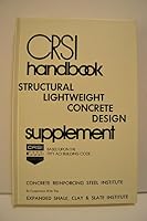 CRSI Handbook  Structural Lightweight Concrete Design Supplement B000KXQF7E Book Cover