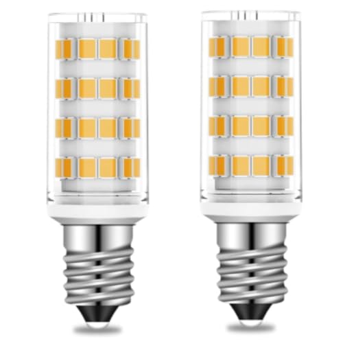 WIIKKOPM Fridge Bulb E14 3W Led Screw in for Refrigerator Cooker Hoods Lamps Ceiling Natural White (4000K) SES 250 Lumens 28 Watt Halogen Equivalent Non-Dimmable Pack of 2