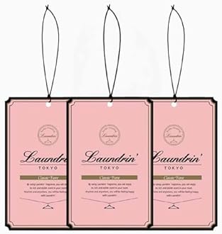 Laundrin Classic Fiore 3pk - Paper Fragrance Sachets - Closet Freshener - Lychee, Blackcurrant, Rose, Jasmine Scent