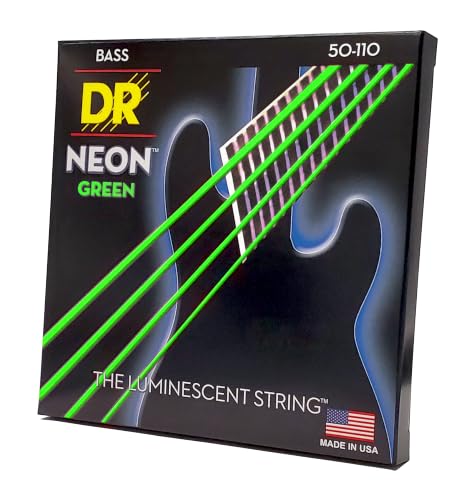 Image of DR Strings Hi-Def NEON Green Coated 4-String Bass Strings Heavy (50-110) (NGB-50)