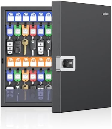 Amazon.com: Uniclife 48 Keys Key Lock Box, Wall Mount Key Box, Key ...