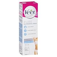 Veet Pure Hair Removal Cream Bikini and Underarm Dome Applicator 100ml