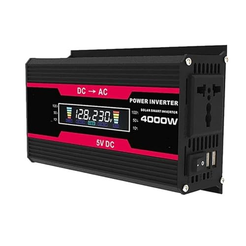 Inverter di potenza, Convertitore di tensione con display LCD 'inverter a onda sinusoidale modificata da 4000 W(12V-110V)