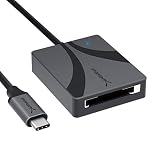 SABRENT CF Express Type B Card Reader, Fast 10Gbps Memory Card Reader, USB Type C 3.2x2 Card Slot Adapter, Compatible with Windows Mac Linux Android iOS, Plug & Play (CR-CFXB)