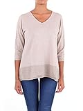 SWEATER LE TRICOT PERUGIA, LEINEN 58%, BAUMWOLLE 30%, VISKOSE 7%, POLYESTER 5%, farbe BEIGE, Outlet, produkt-code 460569B02SANDCOLORED
